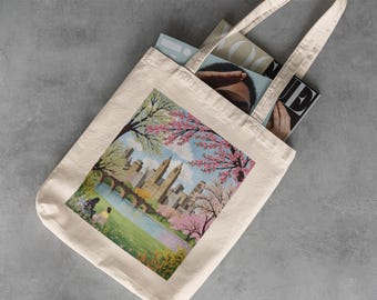 Bolsa de lona de Central Park - Nueva York, bolsa de biblioteca, bolsa reutilizable para la compra, bolsa de algodón, bolsa de viaje, recuerdo de Nueva York, bolsa de Manhattan