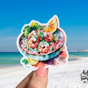 Ceviche Sticker - Mexico Sticker, Cancun Sticker, Travel Sticker, Mexico City, Backpacker Sticker, Planner Sticker, Food Magnet, Seafood