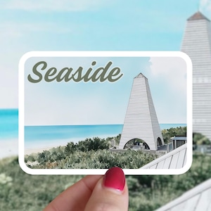 Seaside Florida Aquarell Aufkleber - Reiseaufkleber, Rosemary Beach, Destin, 30A Automagnet, Autoaufkleber, Seaside Souvenir, Florida Geschenk