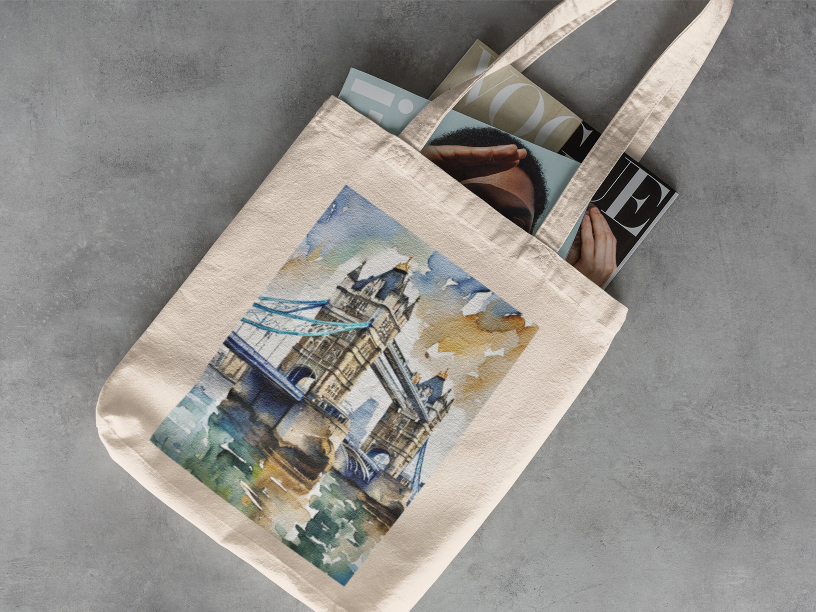 London grocery bag - Etsy 日本