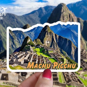 Machu Picchu Sticker - Peru, South America, Nature Sticker, Waterbottle Sticker, Laptop Sticker, Travel Sticker, Car Magnet, Travel Journal