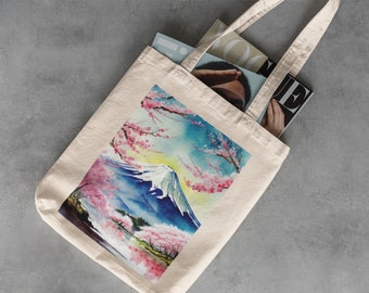 Tokyo Japan Tote Bag: Japanese Wave Art, Cotton Canvas - Etsy