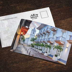 Casco Viejo Watercolor Postcard, 5 X 7, Stationery, Panama City Old Town, Postcard Set, Postcards, Travel Souvenir, Central America