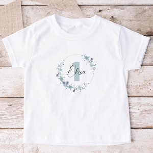 Birthday shirt with name and number, T-shirt 1st birthday, shirt for children's birthday, personalized T-shirt for children for their birthday