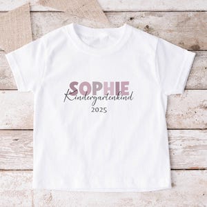 Personalized kindergarten child T-shirt for the start of kindergarten, gift for the start of daycare, shirt with name for kindergarten