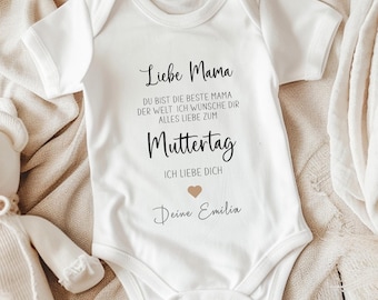 Baby bodysuit for Mother's Day, Mother's Day gift for mom, personalized baby bodysuit as a gift for mom, gift idea for mom's first Mother's Day