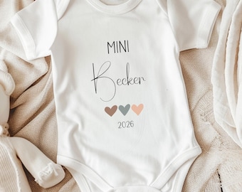 Body personalizzato per neonato per annunciare la gravidanza, bambino 2026, idea per annunciare la gravidanza, body per neonato come regalo per la nascita
