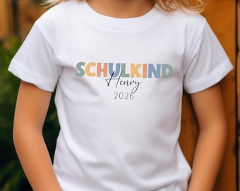 Spersonalizowana koszulka z okazji rozpoczęcia szkoły, uczeń 2026, koszulka na pierwszy dzień szkoły, prezent na powrót do szkoły, pierwszoklasista, rozpoczęcie szkoły