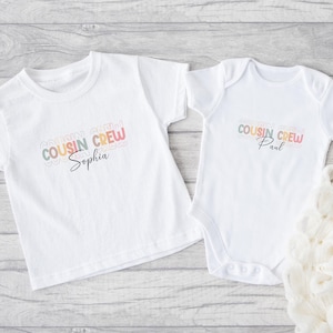 T-shirt « Grand cousin », chemises personnalisées pour cousins, annonce de grossesse, cadeau cousins, annonce de grossesse famille