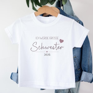 Geschwister Outfit, Großer Bruder/Schwester, kleiner Bruder/Schwester | Schwangerschaft verkünden 2. Kind | Personalisierte Kinder T-Shirts