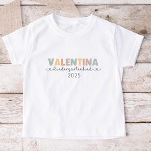 Personalized Kindergarten Child T-Shirt, Shirt for Kindergarten Start, Gift for the Start of Daycare, Kindergarten Child 2025
