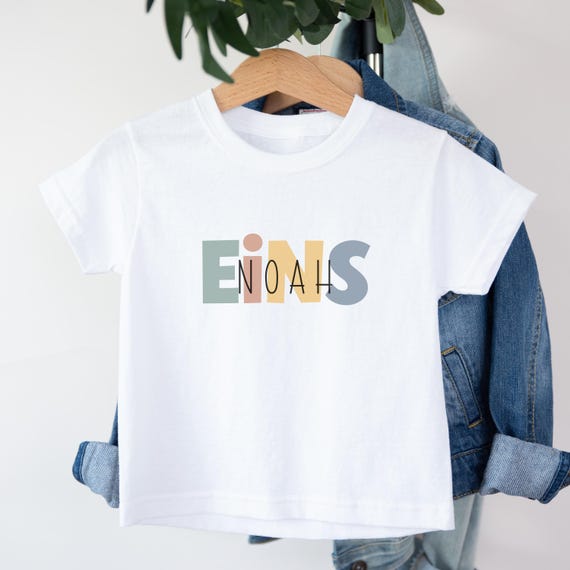 Geburtstagsshirt personalisiert zum ersten Geburtstag, T-Shirt 1. Geburtstag, Shirt für Kindergeburtstag, Geschenk für Geburtstagskind