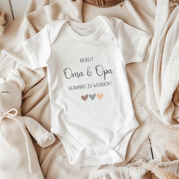 Babybody zur Schwangerschaftsverkündung, Body Ihr werdet Oma und Opa, Großeltern die Schwangerschaft verkünden, Geschenk für Oma und Opa