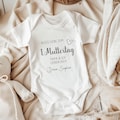 Baby bodysuit for the first Mother's Day, Mother's Day gift for mom, personalized baby bodysuit as a gift for mom, gift idea for mom's first Mother's Day product logo