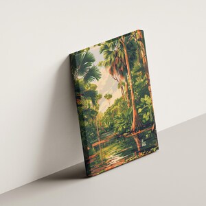 Póster de los Everglades de Florida, lámina decorativa de naturaleza tropical para pared. imagen 3