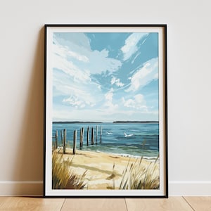Chesahead Bay Poster Maryland Wandkunst Küstendekor Küstendekor Wasserdruck Strandhauskunst Maryland Reiseposter Chesapice Bay Artwork Maryland