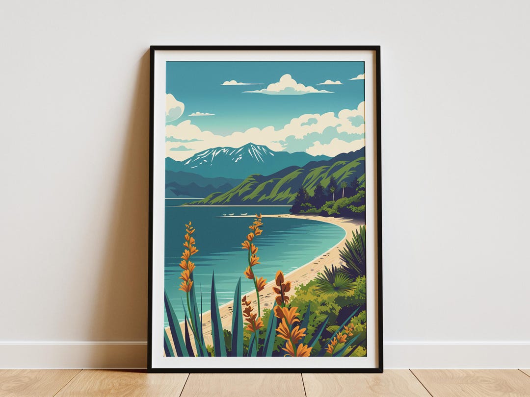 Taupo Sunset Peaks Print main image 1