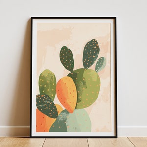 Kaktus Poster Minimalistischer Wüsten Print Boho Wand Kunst Home Decor Kunstdruck