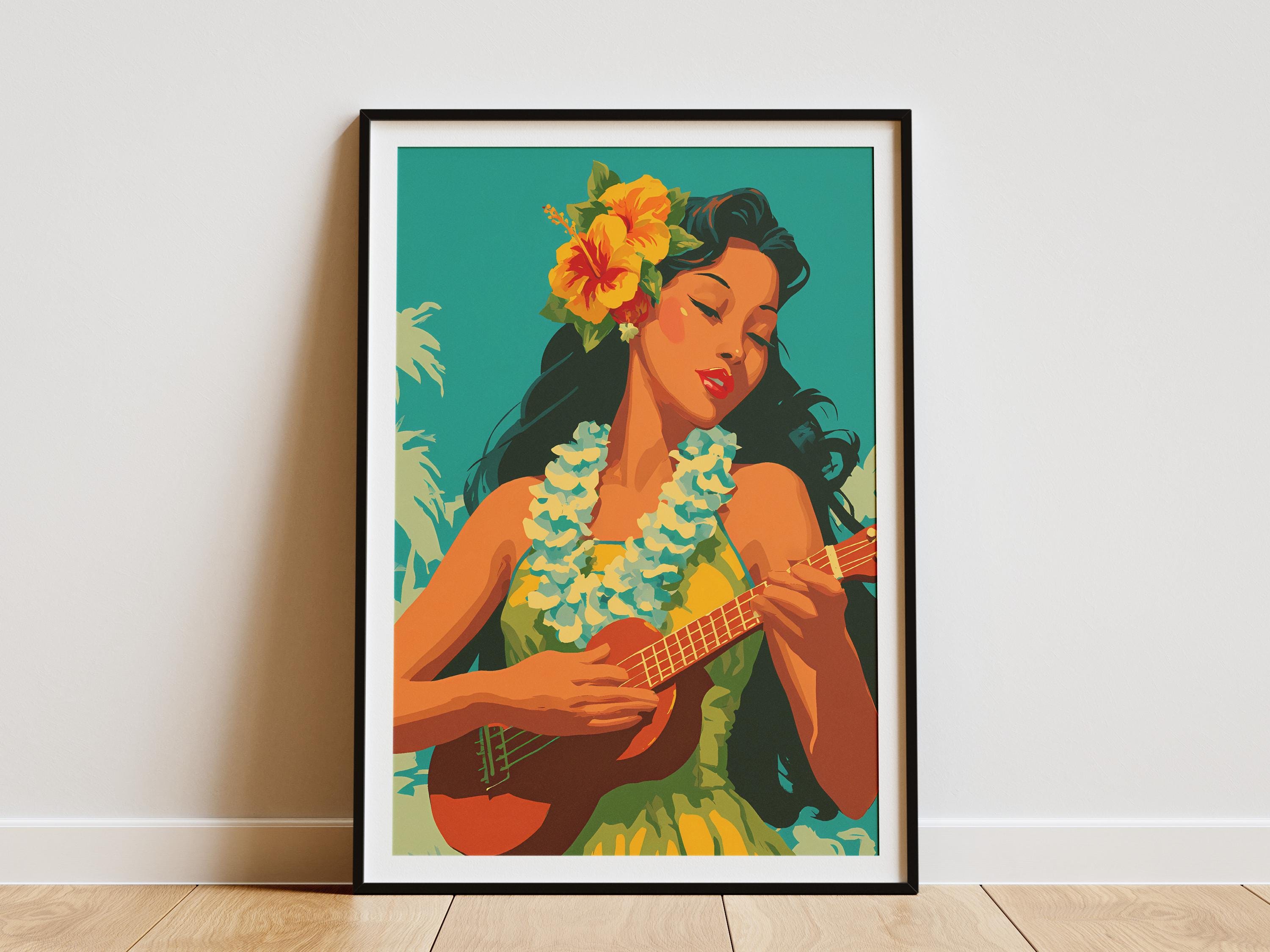 Hula Girl 限定版アート 238/250 24x30