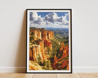 Bryce Canyon National Park print Utah Hoodoo landschap muurkunst