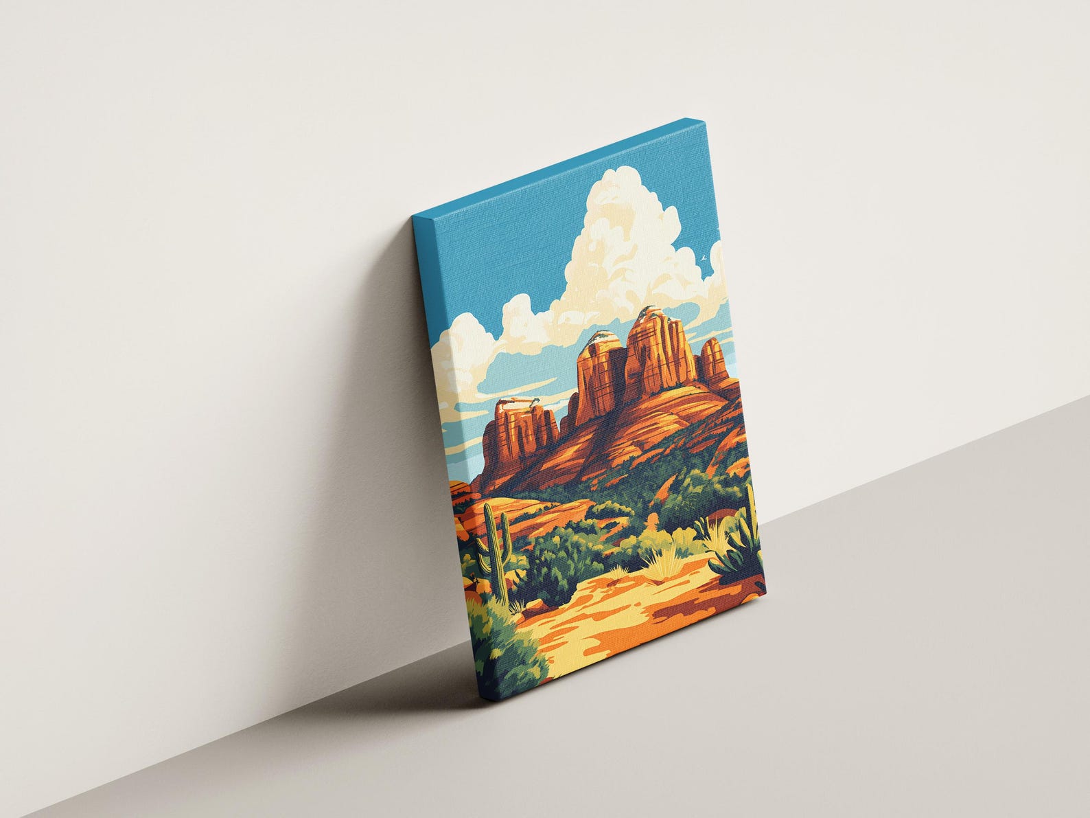 Red Rocks Arizona Graphics Sedona Arizona Red Rocks Poster Print Landscape Southwest Desert Art ...