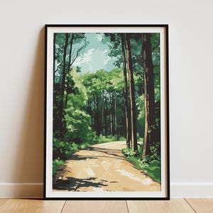 Arkansas Ozark National Forest Poster Print Vintage Style Travel Poster Landscape Art Nature Wall Decor Ozark Mountains Art Print Home Decor