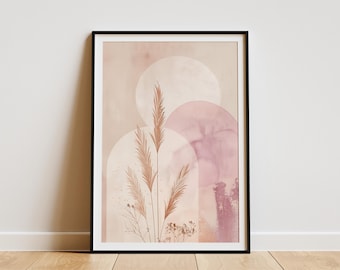 Boho Wall Art Print Minimalist Abstract Boho Print Modern Wall Decor print Boho Home Decor Abstract Art Print