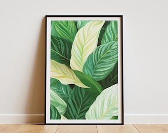 Calathea Leaves Poster | Calathea Leaves Wall Art | Calathea Leaves Forms  Art | Calathea Leaves Printed Poster - Etsy