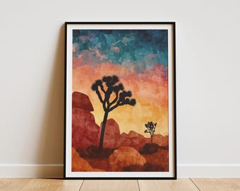Photo libre de droit de Arbre De Joshua Avec Mars Et Voie Lacté banque