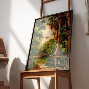 Póster de los Everglades de Florida, lámina decorativa de naturaleza tropical para pared. imagen 6