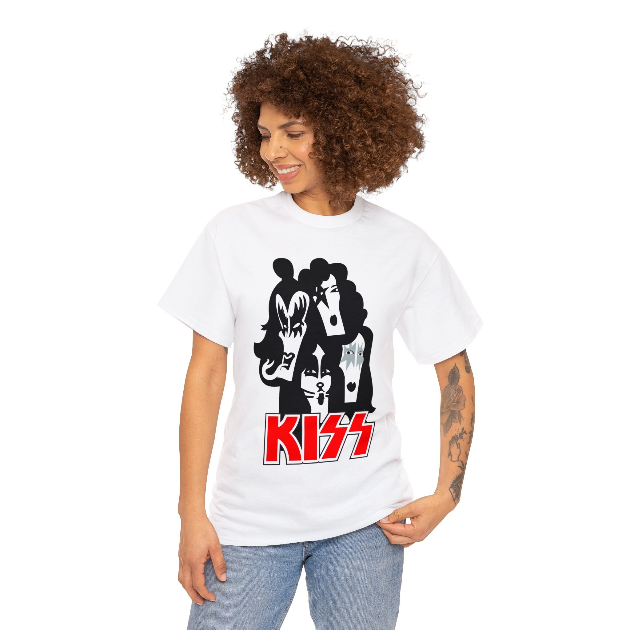 T-shirt con grafica Kiss Band Italia