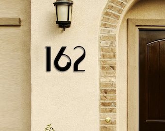 Large House Numbers | Big Metal Address Sign | Up to 12” Tall Modern House Number Plaque | Oversized Home Address Sign | Large Address sign