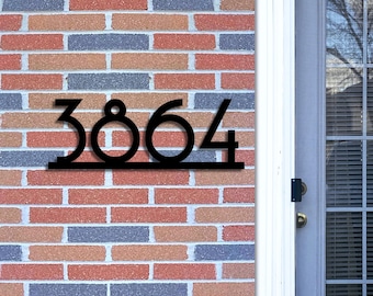 Up to 12” Tall Metal House Number Plaque | Oversized Home Address Sign | House numbers | Address sign for outdoor | Metal custom number sign