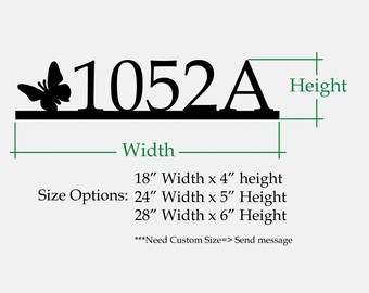 House Number | Metal Personalized Butterfly address sign | Address Plaque metal | House numbers Metal | Address plaque | Housewarming gift