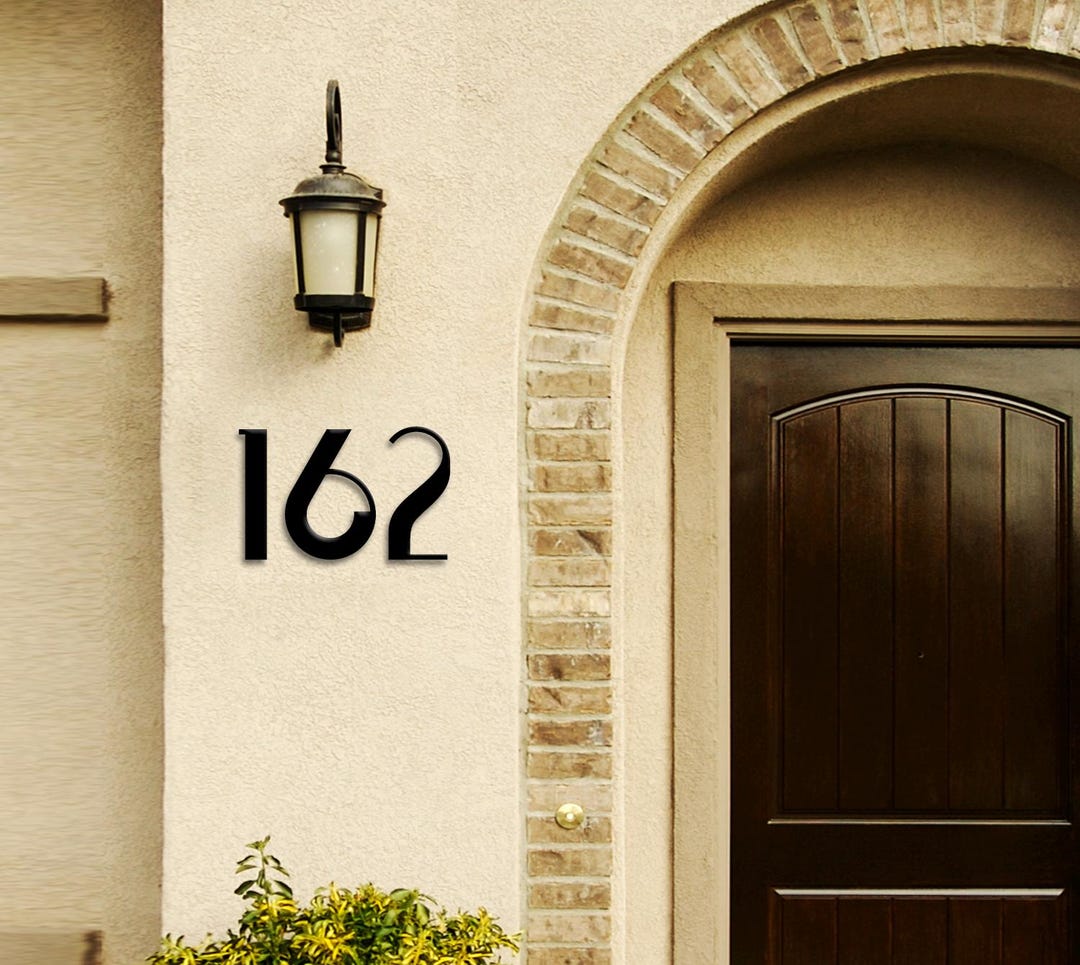 Large House Numbers | Big Metal Address Sign | up to 12” Tall Modern ...