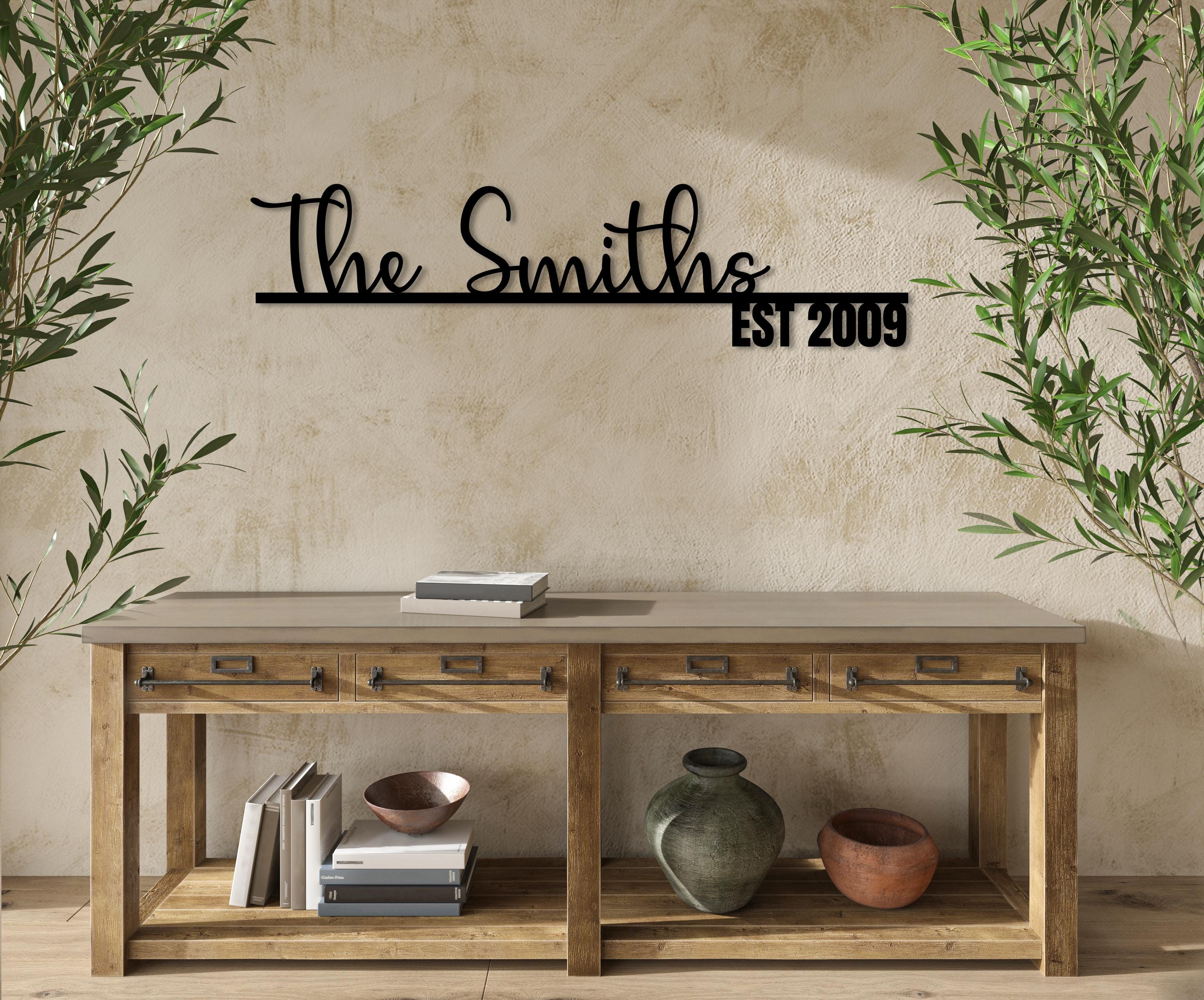 Family Name Signs | Established Sign | Personalized Family Name Metal ...