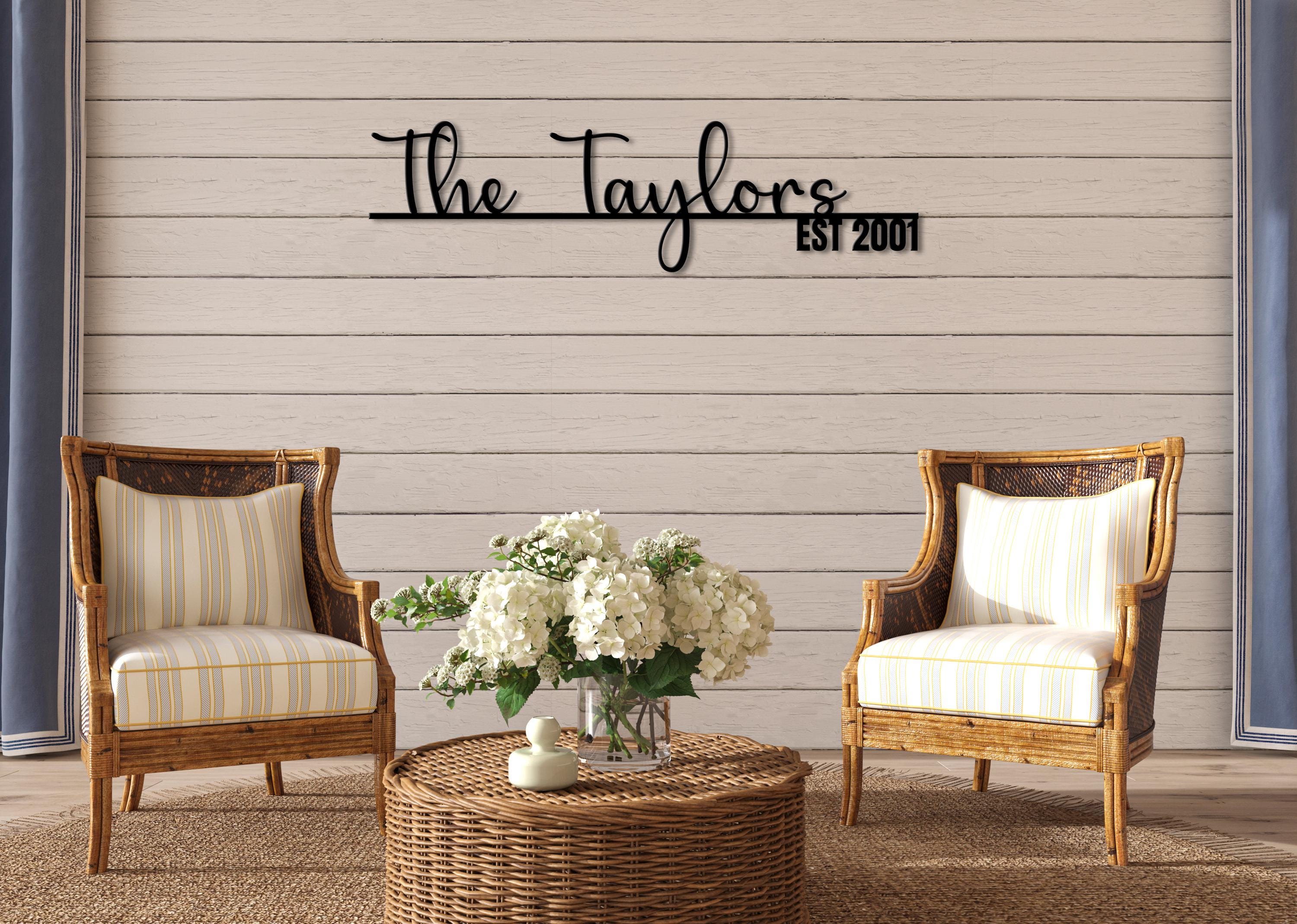 Family Name Signs | Established Sign | Personalized Family Name Metal ...