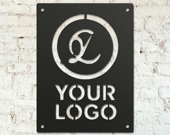 Custom Metal Logo Sign – Personalized Business Logo Signage -  Custom Signage - Metal personalized sign