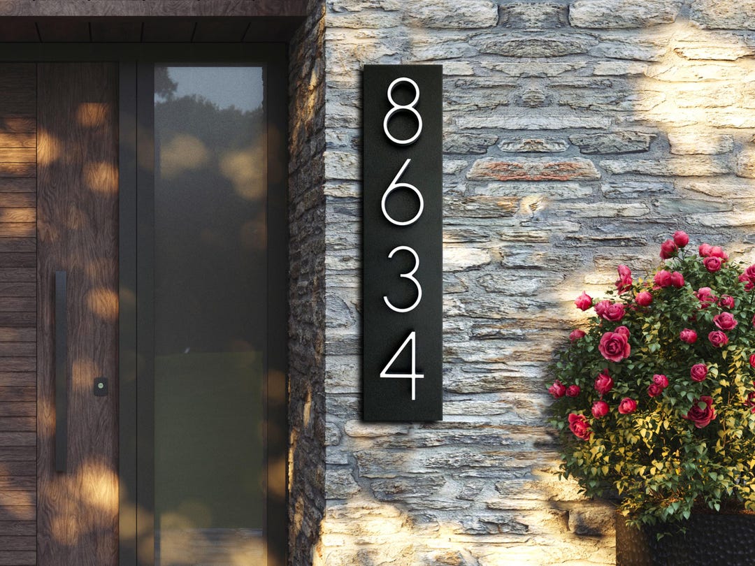 House Numbers | METAL Number Address Sign | House Number for Outdoor ...