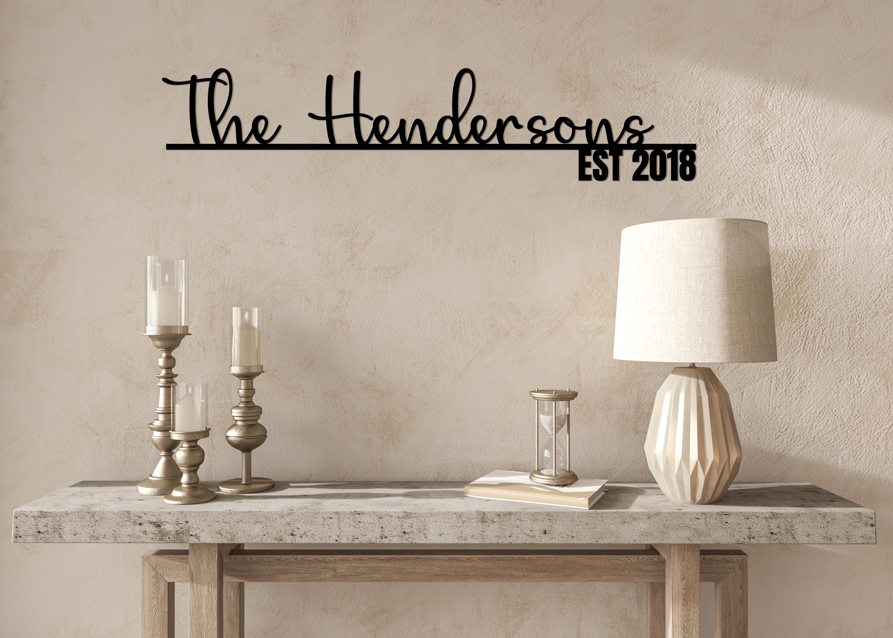 Family Name Signs | Established Sign | Personalized Family Name Metal ...