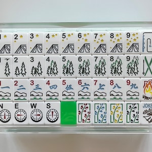 BUNDLE - Wilderness Luxe Mahjong Set + Acrylic Display Case