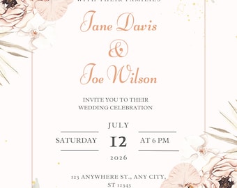 Boho Wedding Invitations