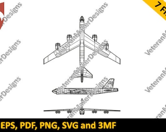 B-52 Stratofortress - Siluetas de planos