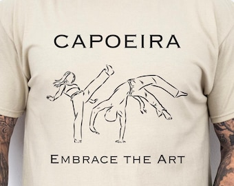 Capoeira T-Shirt - Brazillian Dance Martial Arts Kick Tee Capoeira T-Shirt - Brazillian Dance Martial Arts Kick Tee