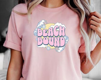 Strand gebunden Shirt, Strand Vibes T-Shirt, Strand Leben Shirt, Strand Liebhaber Shirt, Strand Urlaub T-Shirt, Sommer Vibes Shirt, Strand ästhetisches Shirt