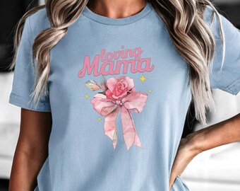 Floral Mother's Day Shirt, Mother's Day Rose, Mother's Day Gift, Mom Appreciation T-Shirt, Gift For Mom, Mom Love T-Shirt, Mama Love Shirt