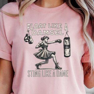 Vintage Boxing Shirt, Girl Boxer, Strong Woman Shirt, Boxing Fan Gift, Retro Boxing Print, Boxing T-Shirt, Gift for Athlete, Woman Sports