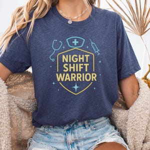 Night Shift Warrior Nurse T-Shirt, Night Shift RN Gift, Nurse Hero Shirt, Nurse Appreciation Shirt, Night Shift Nurse Shirt, Night Nurse Tee