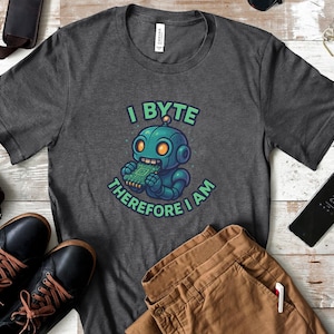 Funny Nerd Robot T-Shirt, Computer Programmer Gift, Cute AI Robot T-Shirt, Funny Techie T-Shirt, Cyberpunk Robots, Funny Robot T-Shirt