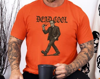 Frankenstein T-Shirt Retro Style | Dead Cool Monster Tee | Gothic Halloween Shirt | Horror Graphic Tee